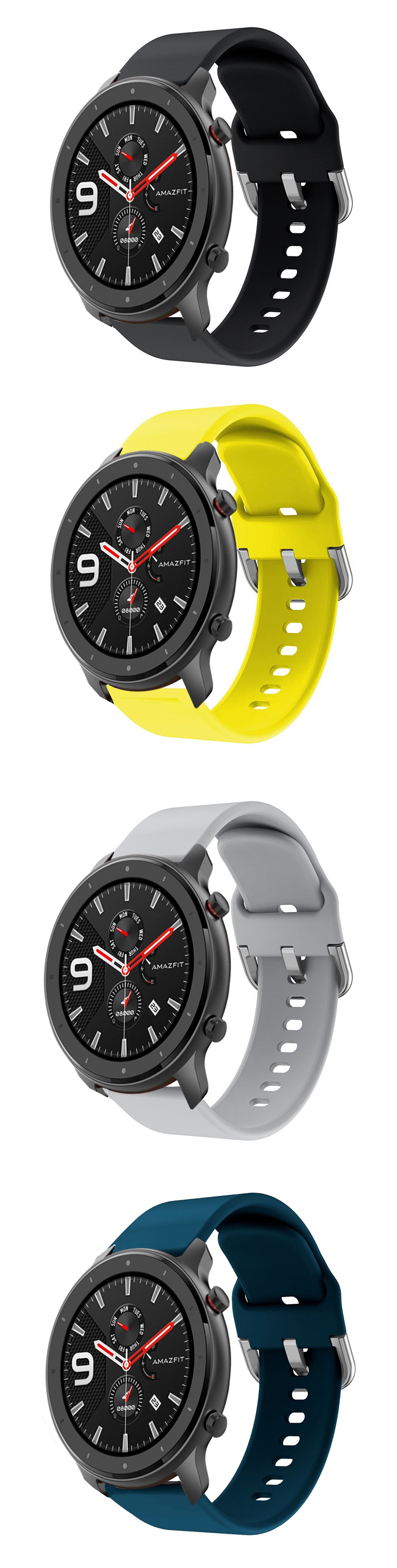 Pure-Color-Watch-Band-Watch-Strap-Replacement-for-47mm-Amazfit-GTR-Smart-Watch-1549304-4
