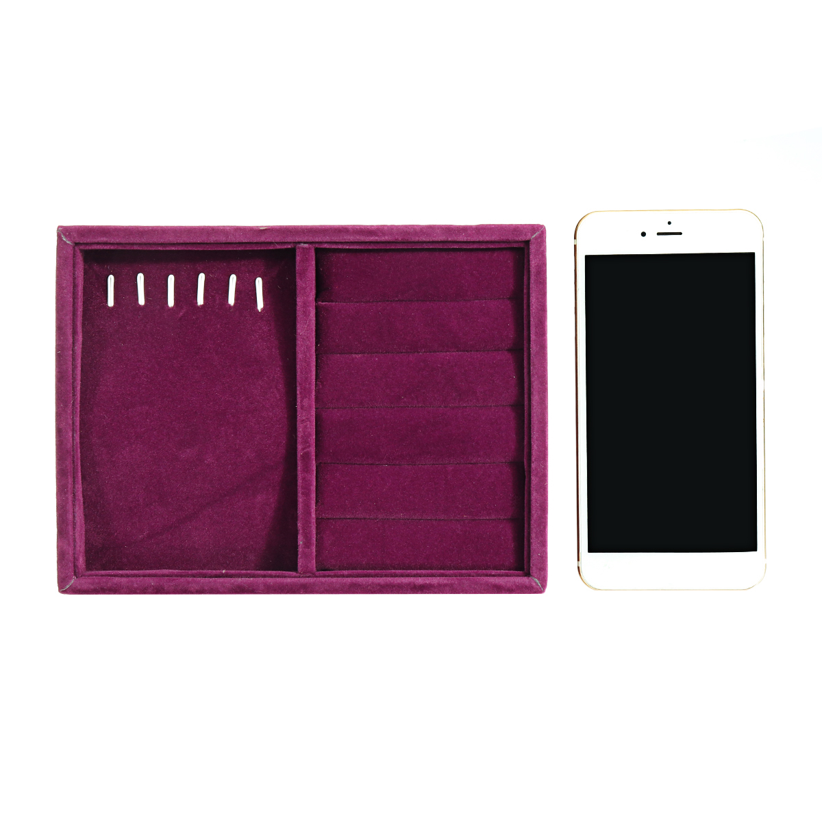 Purple-Multi-check-Flannel-Smart-Ring-Box-Small-Jewelry-Display-Box-Ring-Storage-Box-1746971-12