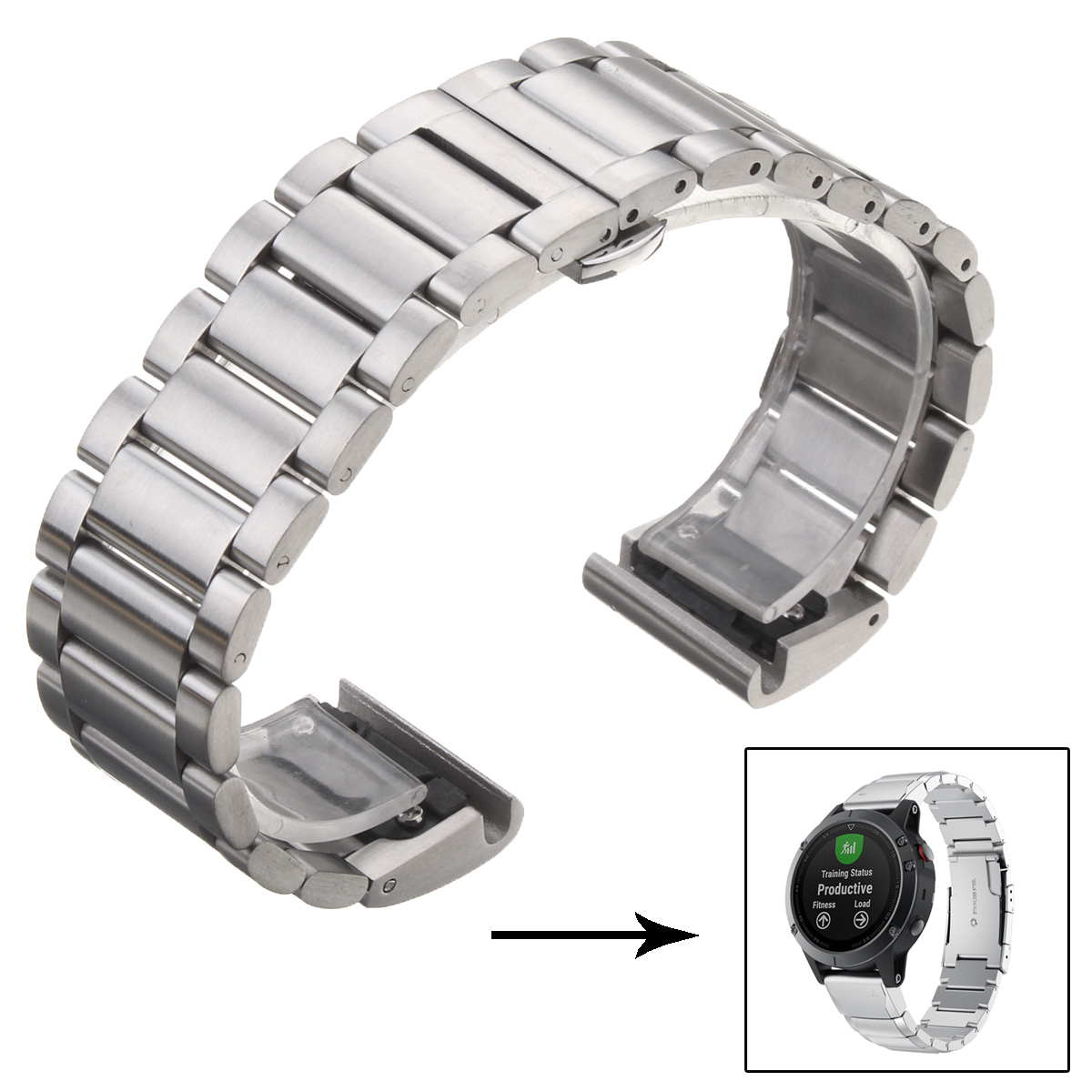 Quick-Replacement-Stainless-Steel-Wrist-Watch-Band-Strap-Tools-for-Garmin-Fenix-5-1238255-5