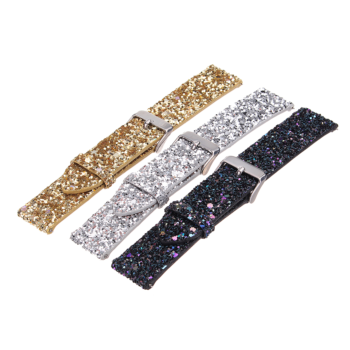 Replacement-Bling-Glitter-Leather-Wrist-Strap-Watch-Band-For-Fitbit-Versa-1314712-9