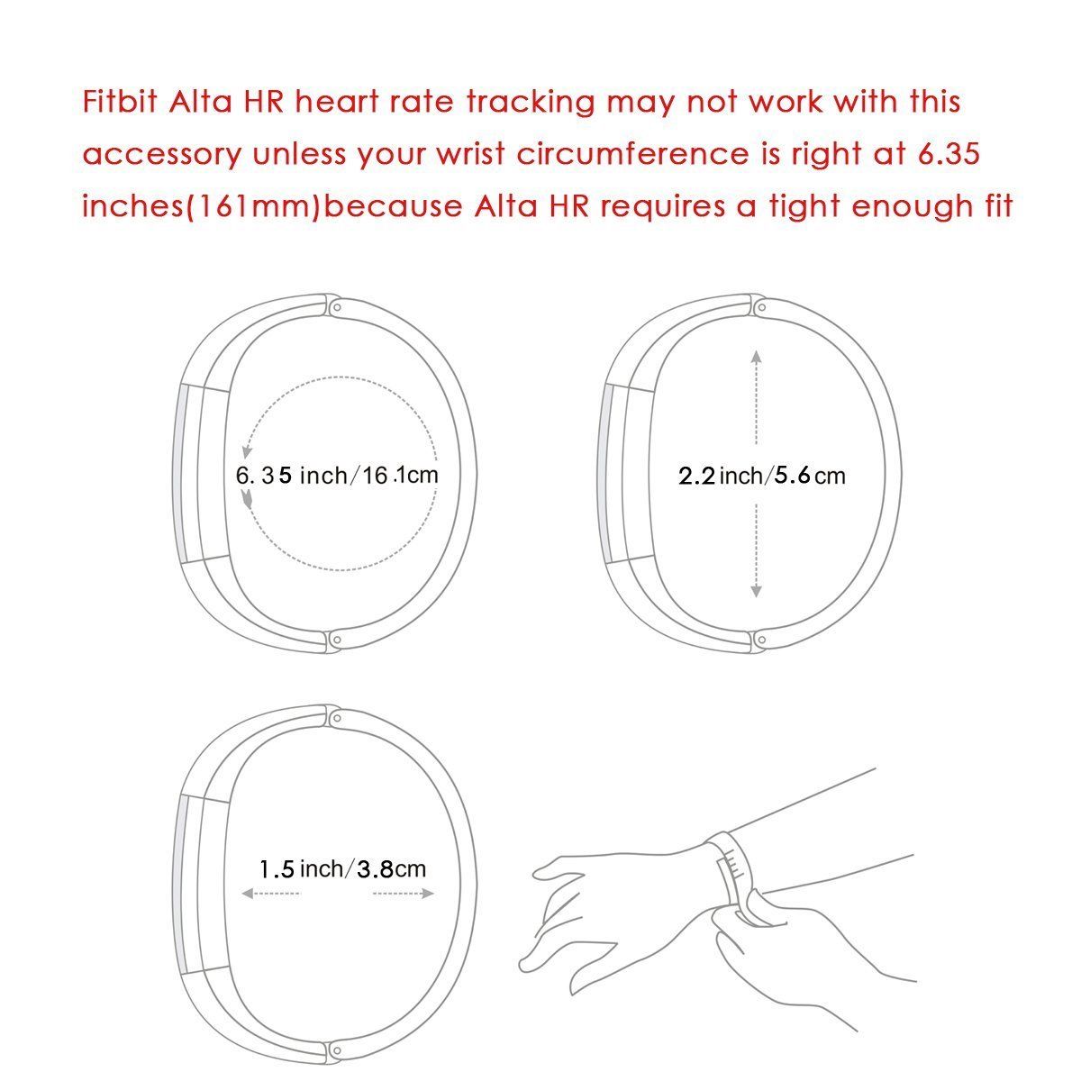 Replacement-Classic-Wrist-Double-Color-Silicone-Band-Strap-for-Fitbit-Alta-HR-Wristband-1193747-5