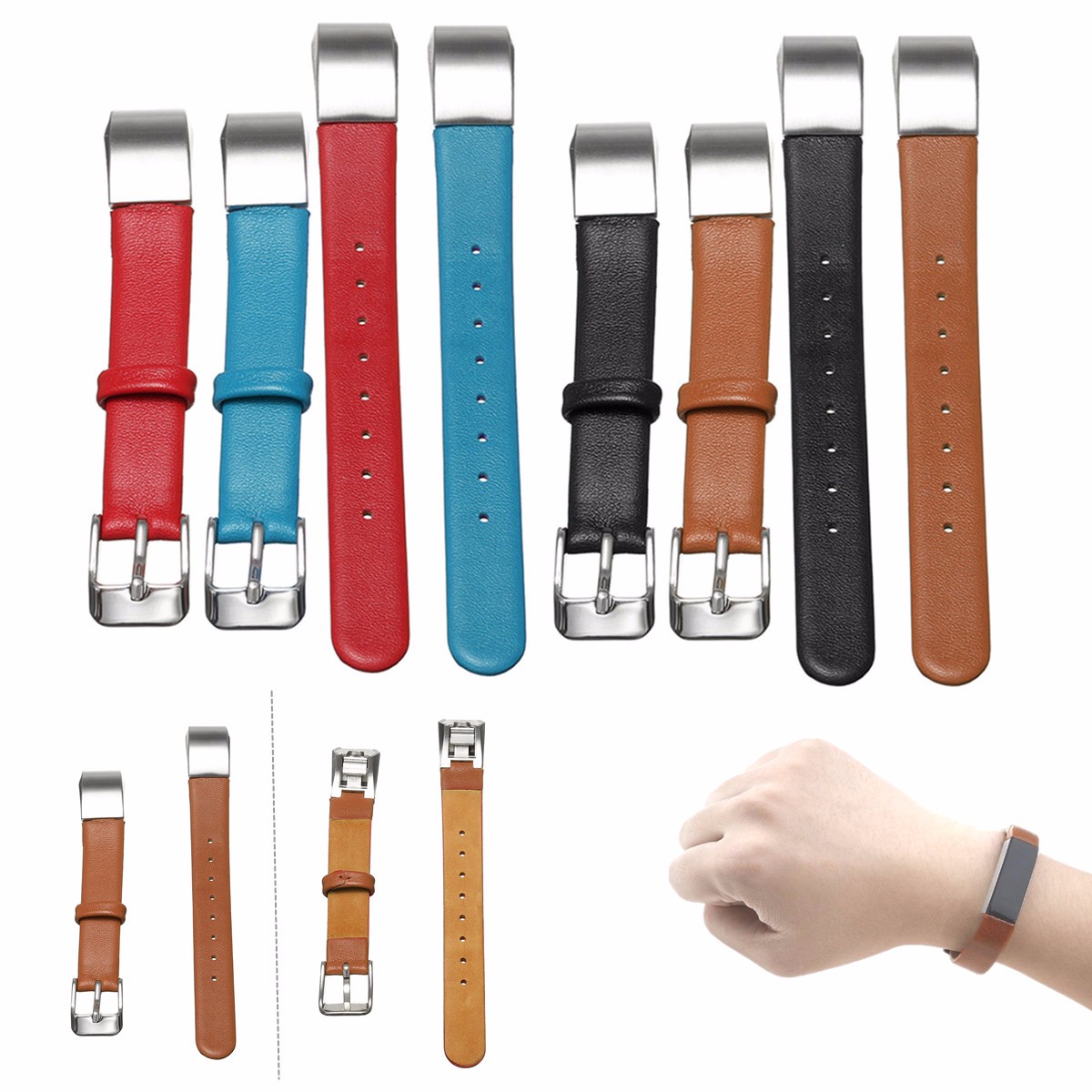 Replacement-PU-Leather-Smart-Watch-Wrist-Band-Strap-For-Fitbit-Alta-1125251-9