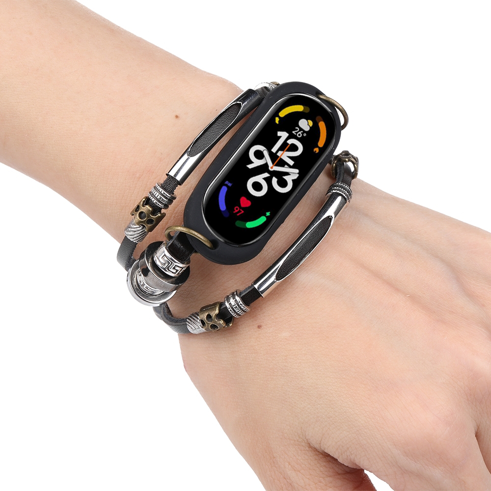 Retro-Alloy-Beaded-Smart-Watch-Band-Replacement-Strap-for-Xiaomi-Mi-Band-7-1959246-4