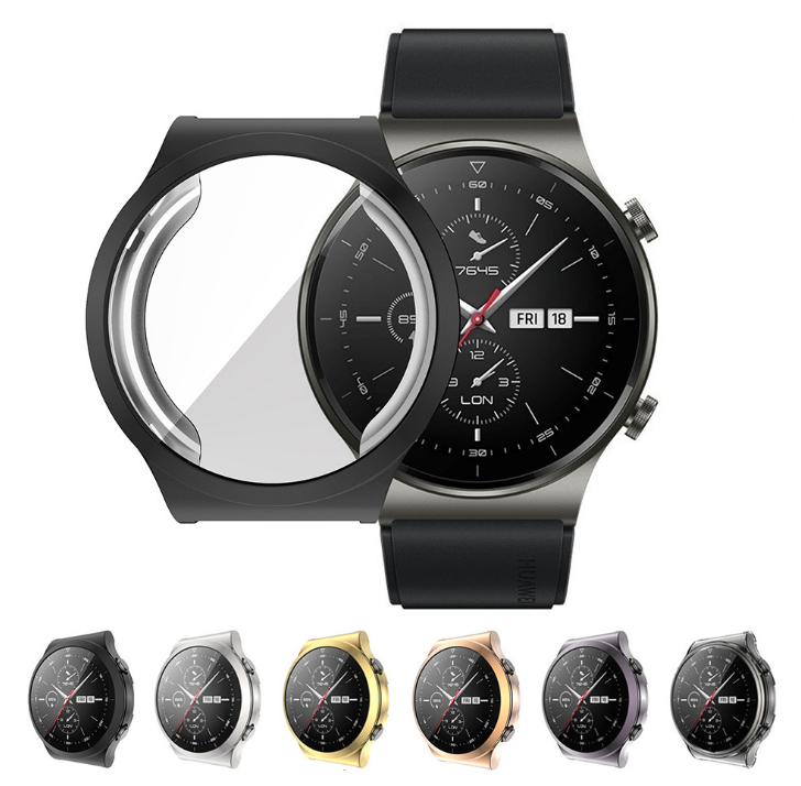 SIKAI-Plating-Anti-Scratch-Shockproof-Transparent-Soft-TPU-Watch-Case-Cover-for-Huawei-Watch-GT2-Pro-1772327-1