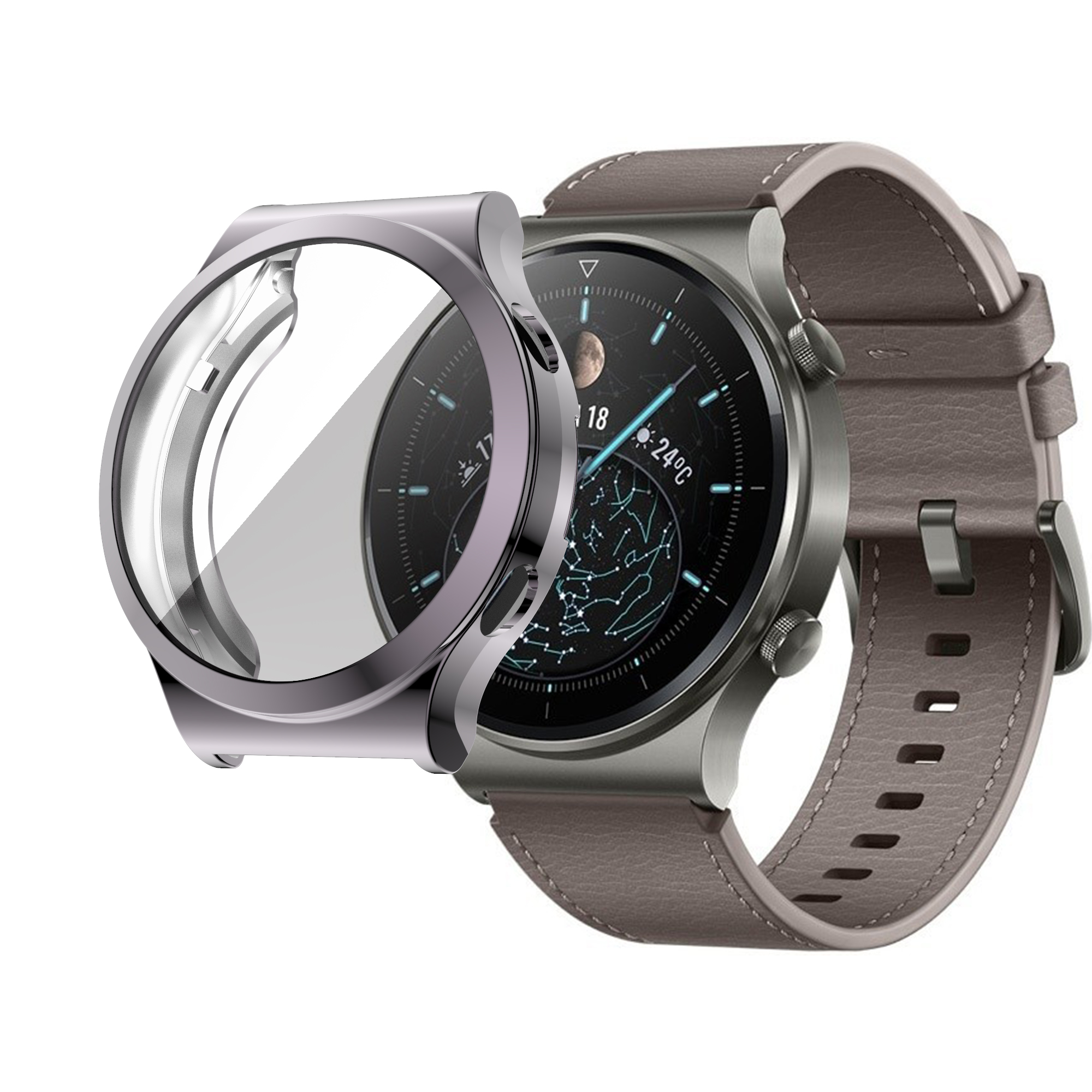 SIKAI-Plating-Anti-Scratch-Shockproof-Transparent-Soft-TPU-Watch-Case-Cover-for-Huawei-Watch-GT2-Pro-1772327-9