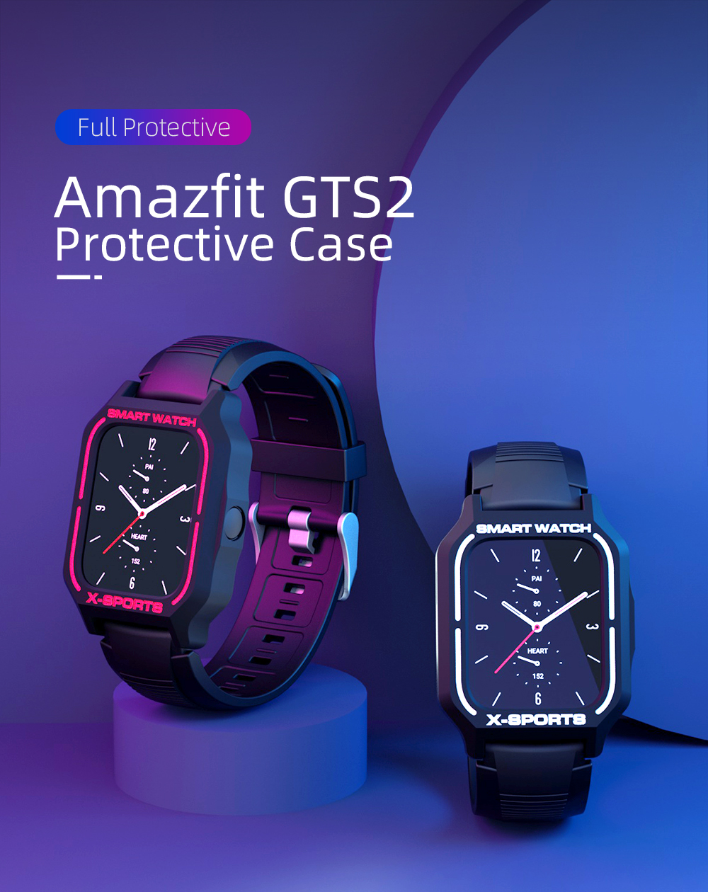 SIKAI-TPU-Anti-fall-Watch-Case-Cover-Watch-Shell-Protector-For-Amazfit-GTS-2-1785353-1
