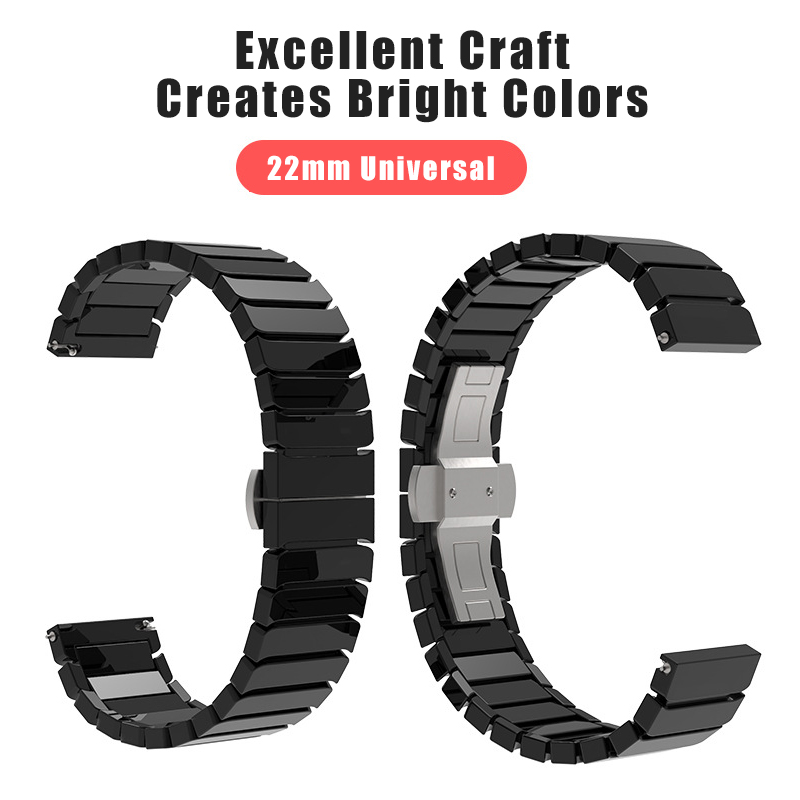 Sikai-Universal-22mm-Width-Ceramic--Stainless-Steel--Fine-Mesh-Watch-Band-Strap-Replacement-for-Huaw-1773639-2
