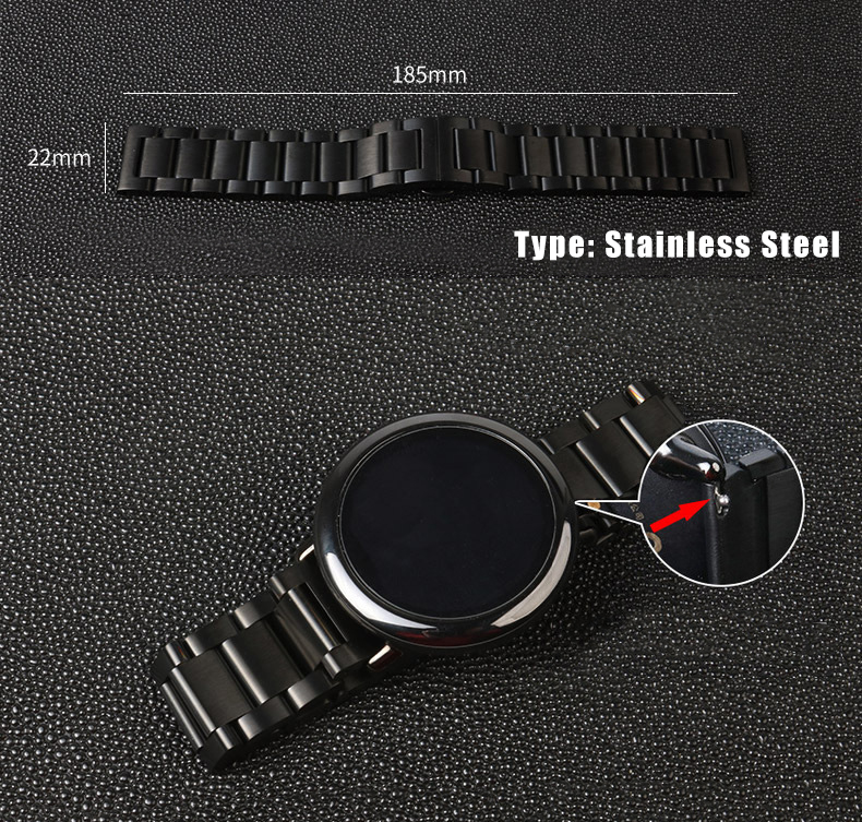 Sikai-Universal-22mm-Width-Ceramic--Stainless-Steel--Fine-Mesh-Watch-Band-Strap-Replacement-for-Huaw-1773639-11