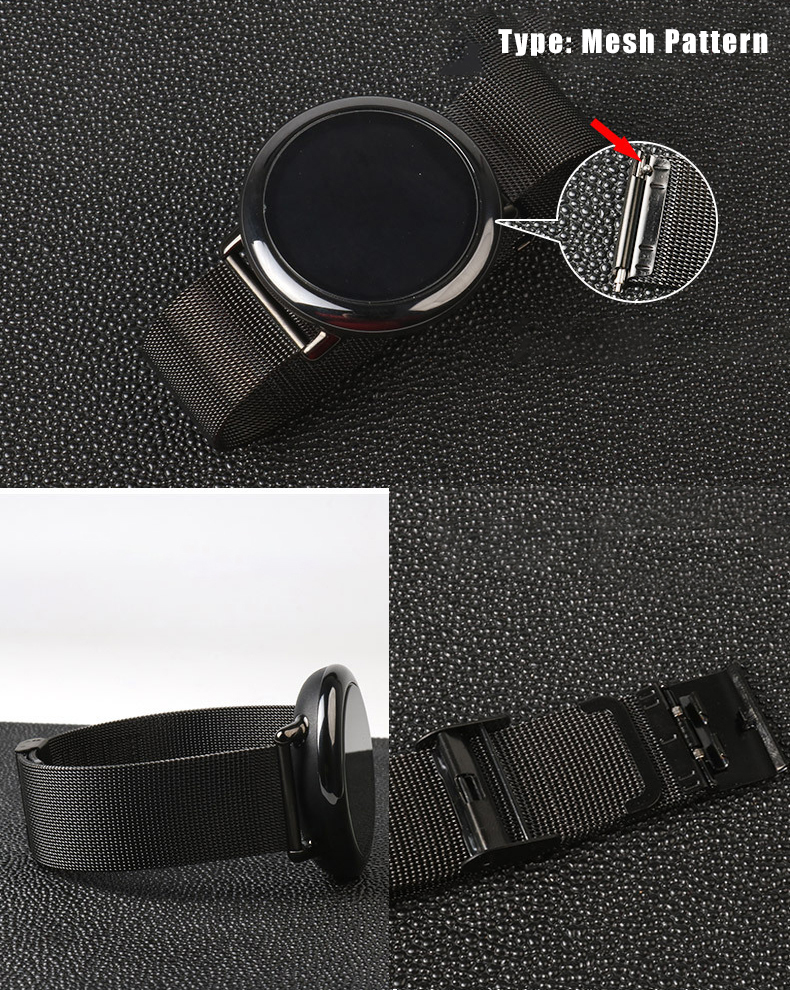Sikai-Universal-22mm-Width-Ceramic--Stainless-Steel--Fine-Mesh-Watch-Band-Strap-Replacement-for-Huaw-1773639-13