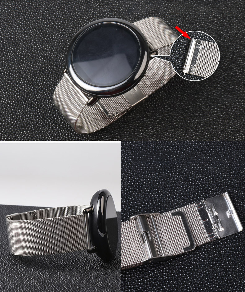 Sikai-Universal-22mm-Width-Ceramic--Stainless-Steel--Fine-Mesh-Watch-Band-Strap-Replacement-for-Huaw-1773639-14