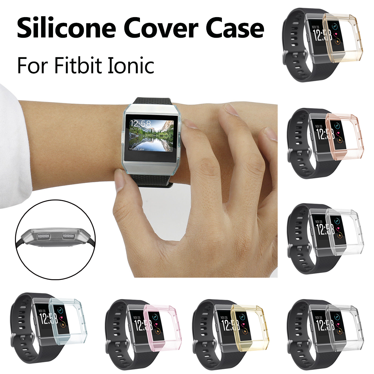 Silicone--Case-Cover-Protective-Shell-for-Fitbit-Ionic-Smart-Band-1252040-1