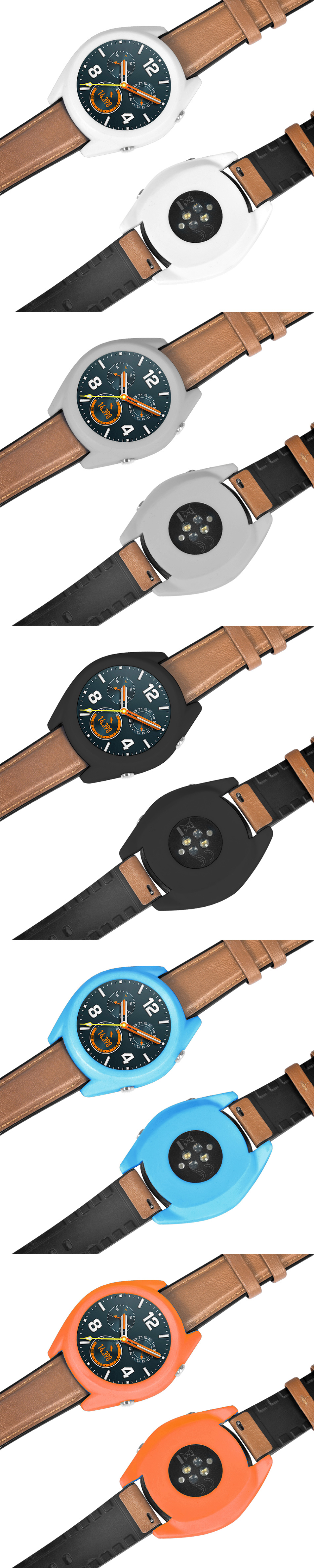 Silicone-Pure-Color-Watch-Case-Cover-Watch-Cover-Protector-for-Huawei-Watch-GT--GT-Active-1468009-1