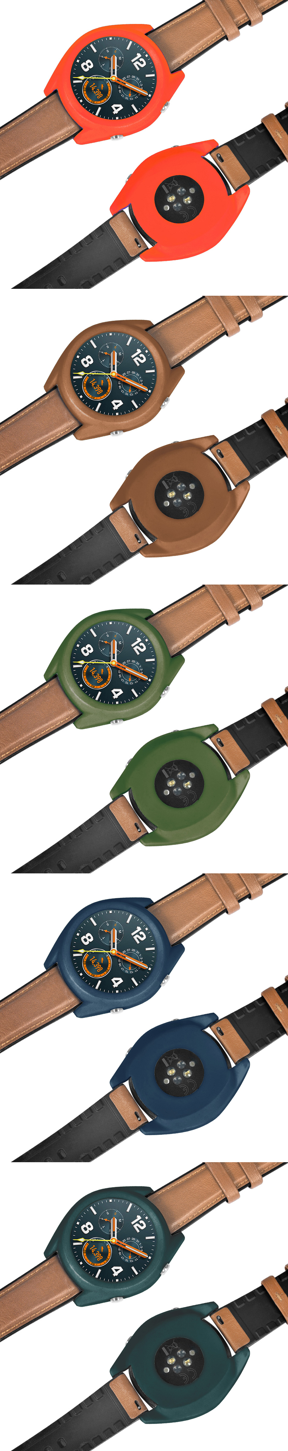 Silicone-Pure-Color-Watch-Case-Cover-Watch-Cover-Protector-for-Huawei-Watch-GT--GT-Active-1468009-2