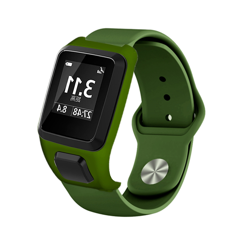 Silicone-Watch-Strap-Watch-Band-Screen-Protector-for-TOMTOM-Runner32-TOMTOM-Adventurer-1732725-14