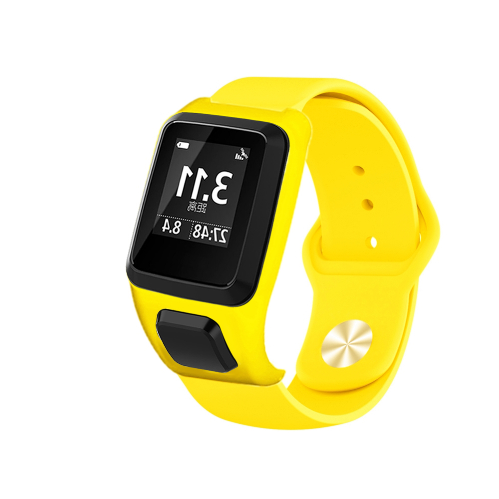 Silicone-Watch-Strap-Watch-Band-Screen-Protector-for-TOMTOM-Runner32-TOMTOM-Adventurer-1732725-17