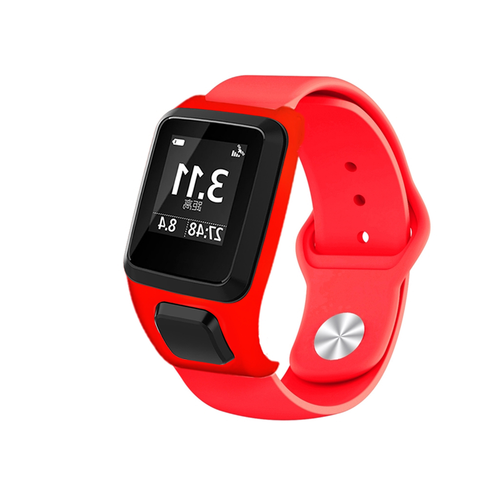 Silicone-Watch-Strap-Watch-Band-Screen-Protector-for-TOMTOM-Runner32-TOMTOM-Adventurer-1732725-18