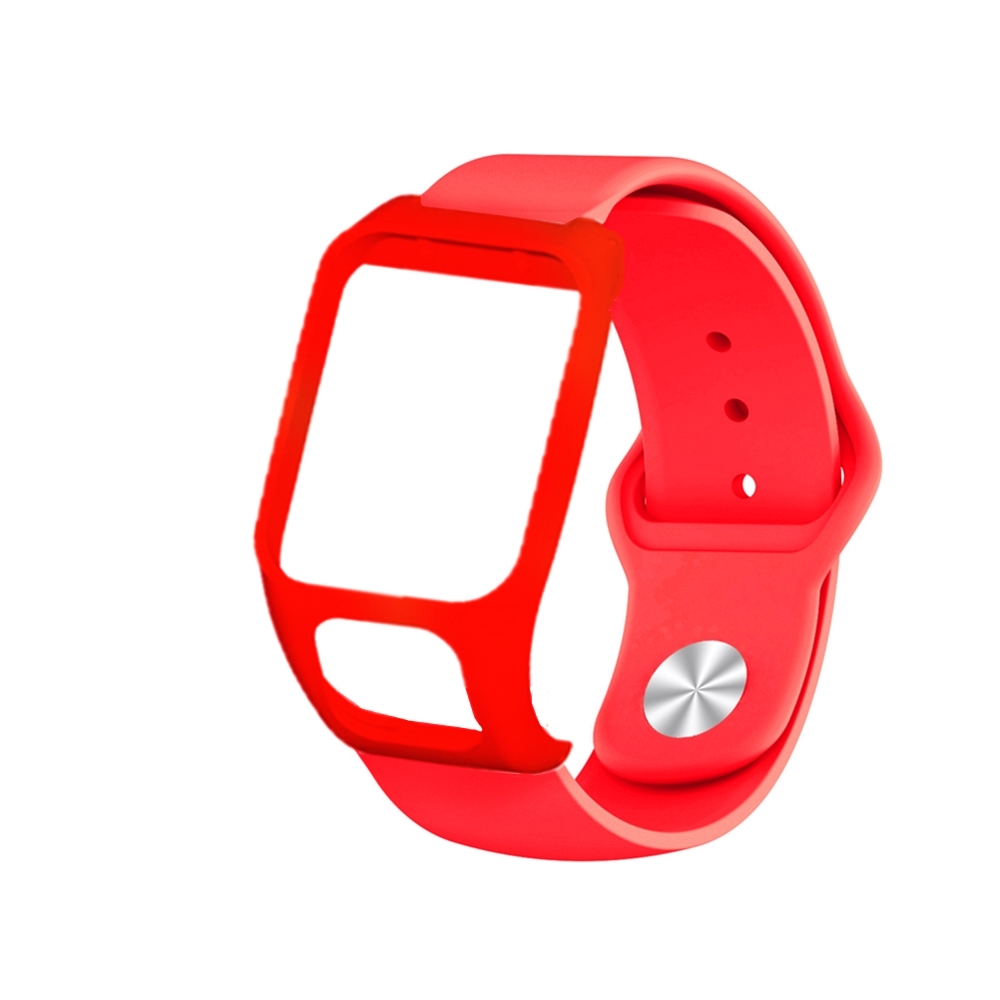 Silicone-Watch-Strap-Watch-Band-Screen-Protector-for-TOMTOM-Runner32-TOMTOM-Adventurer-1732725-4