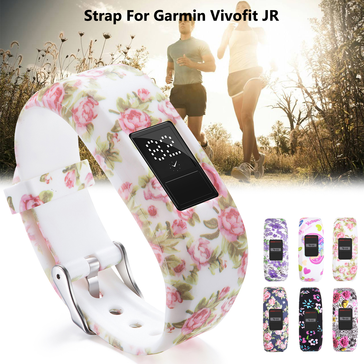 Sport-Silicone-Watch-Band-Replacement-Wristband-Strap-For-Garmin-Vivofit-JR-Tracker-1330452-2