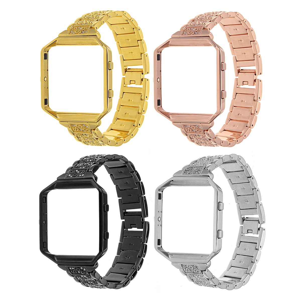 Stainless-Steel-Replace-Watch-Strap-Band--Metal-Frame-For-Fitbit-Blaze-Tracker-1263415-2