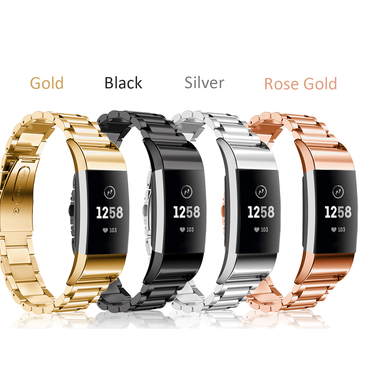 Stainless-Steel-Watch-Band-Metal-Strap-Replacement-for-Fitbit-Charge-3-No-Linker-1398866-2