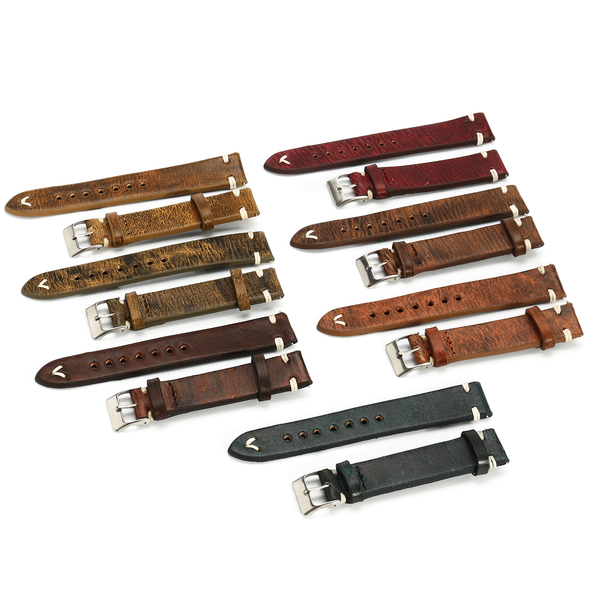 Straps-Vintage-Style-Distressed-Leather-WomeMen-Watch-Band-Strap-with-Stitching-1316951-2