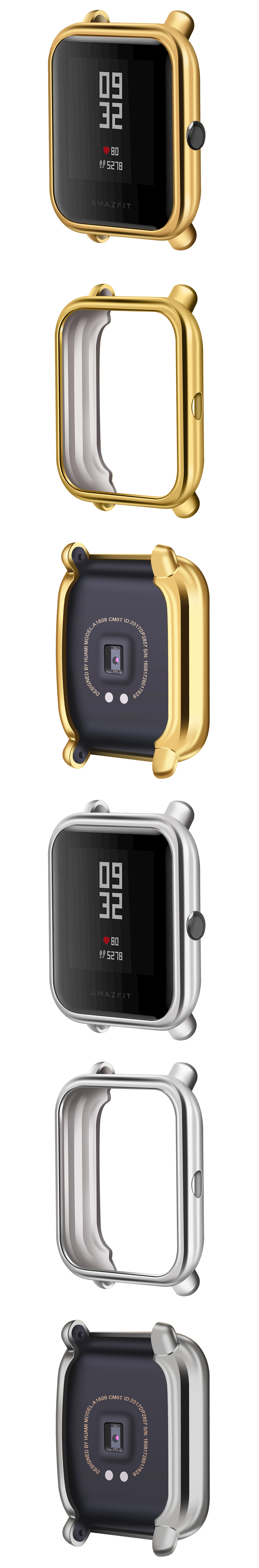 TPU-Watch-Case-Cover-Metal-Texture-Design-Watch-Cover-for-Amazfit-Bip-Lite-1591684-1