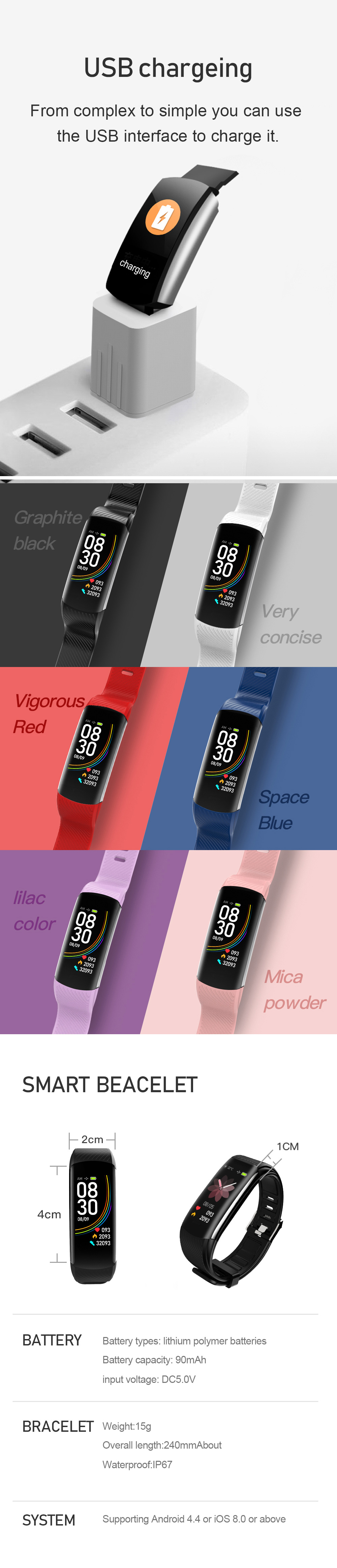 Bakeey-C6-USB-Charging-Heart-Rate-Blood-Pressure-Oxygen-Monitor-Call-ID-Display-Smart-Watch-1585864-4