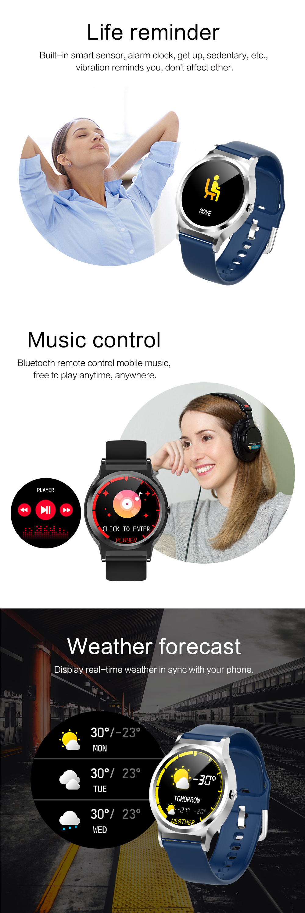 Bakeey-CF98-IP67-13-inch-Full-Touch-Wristband-Heart-Rate-Blood-Pressure-Monitor-Weather-Display-Smar-1586316-4
