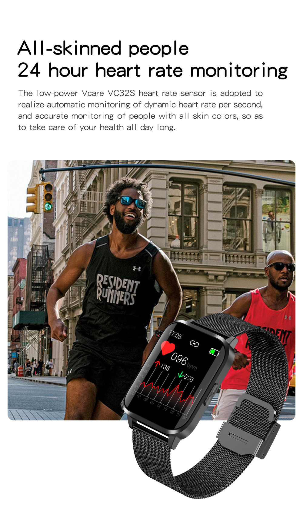 Bakeey-JM01-169-inch-Full-Touch-Screen-Heart-Rate-Blood-Oxygen-Body-Temperature-Monitor-Multi-sports-1905134-4