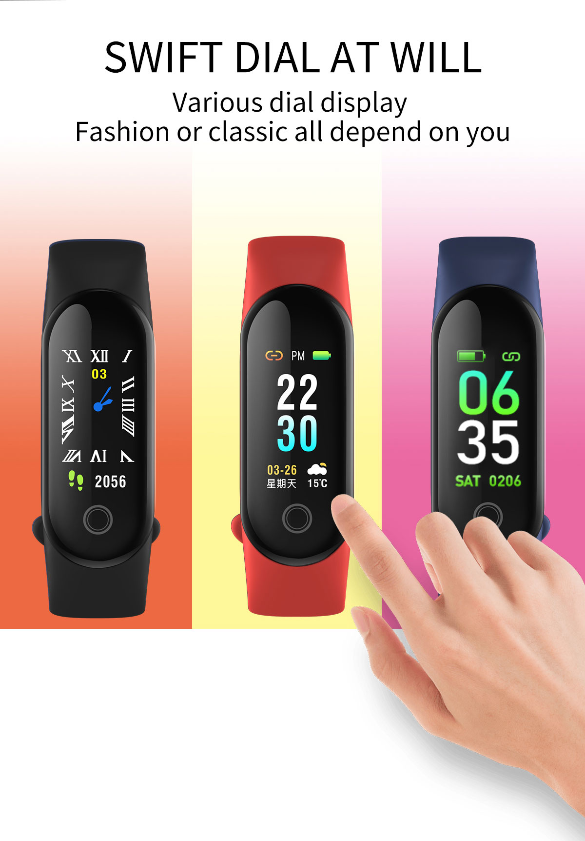 Bakeey-M4c-Single-Touch-Blood-Pressure-SMS-Reminder-Remote-Camera-Weather-Forecast-Smart-Watch-Band-1527670-5
