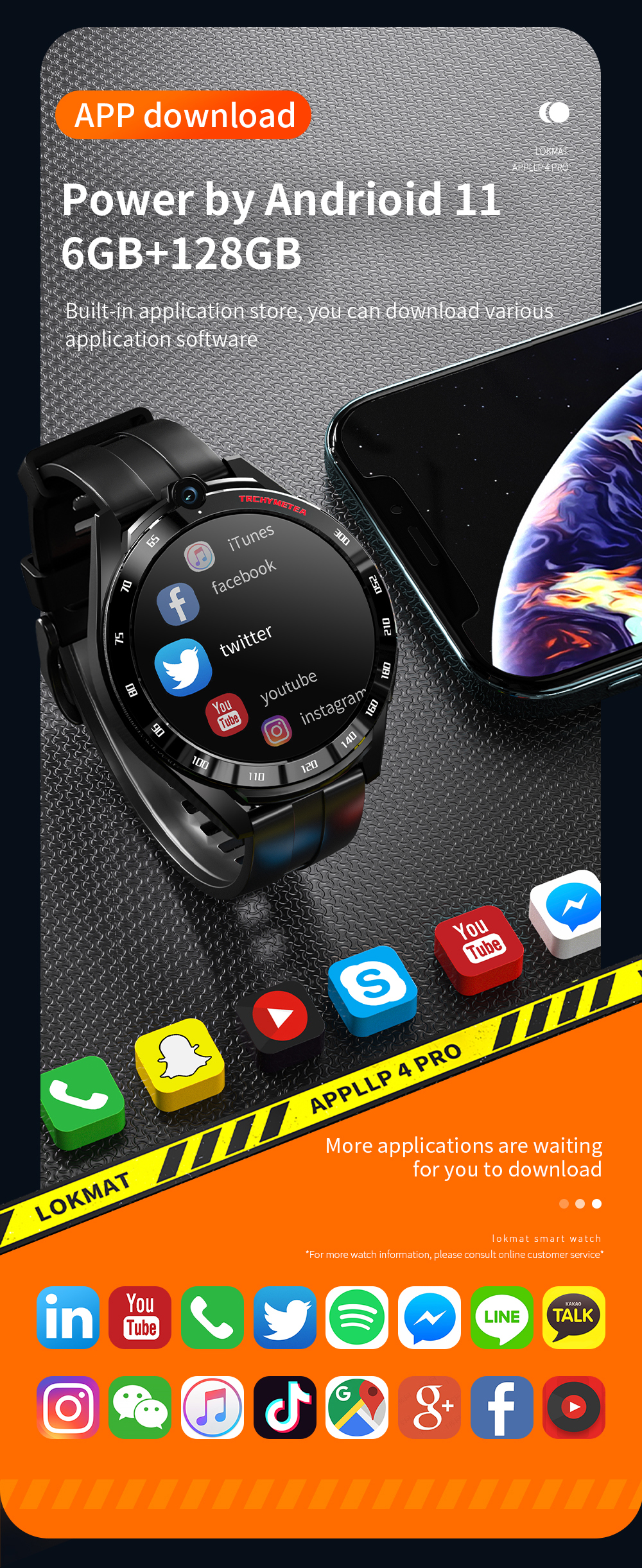 Dual-Mode-Dual-Chip-LOKMAT-APPLLP-4-Pro-16-inch-400400px-Screen-Octa-core-6G128G-Android-Smartwatch--1968723-11