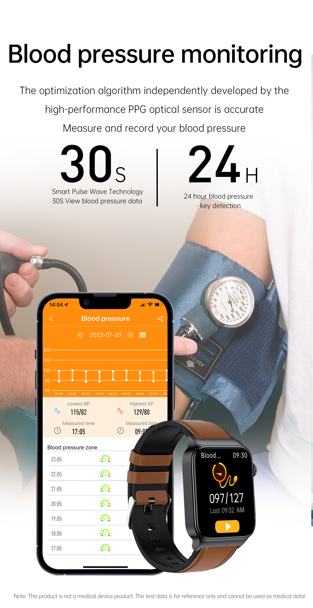 E500-183-inch-HD-Screen-ECG-Monitor-Heart-Rate-Blood-Pressure-SpO2-Monitor-Fitness-Tracker-280mAh-Ba-1975552-12