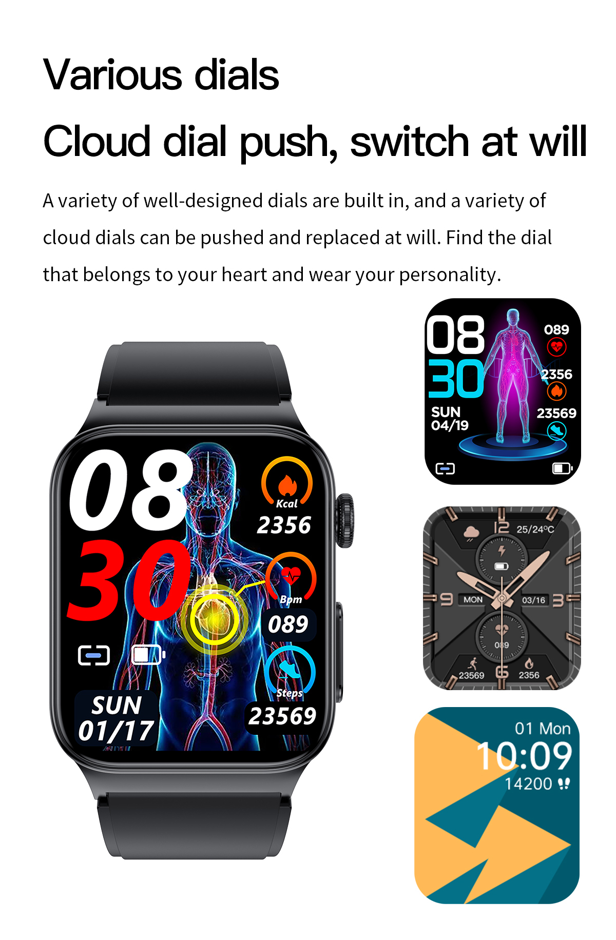 E500-183-inch-HD-Screen-ECG-Monitor-Heart-Rate-Blood-Pressure-SpO2-Monitor-Fitness-Tracker-280mAh-Ba-1975552-19