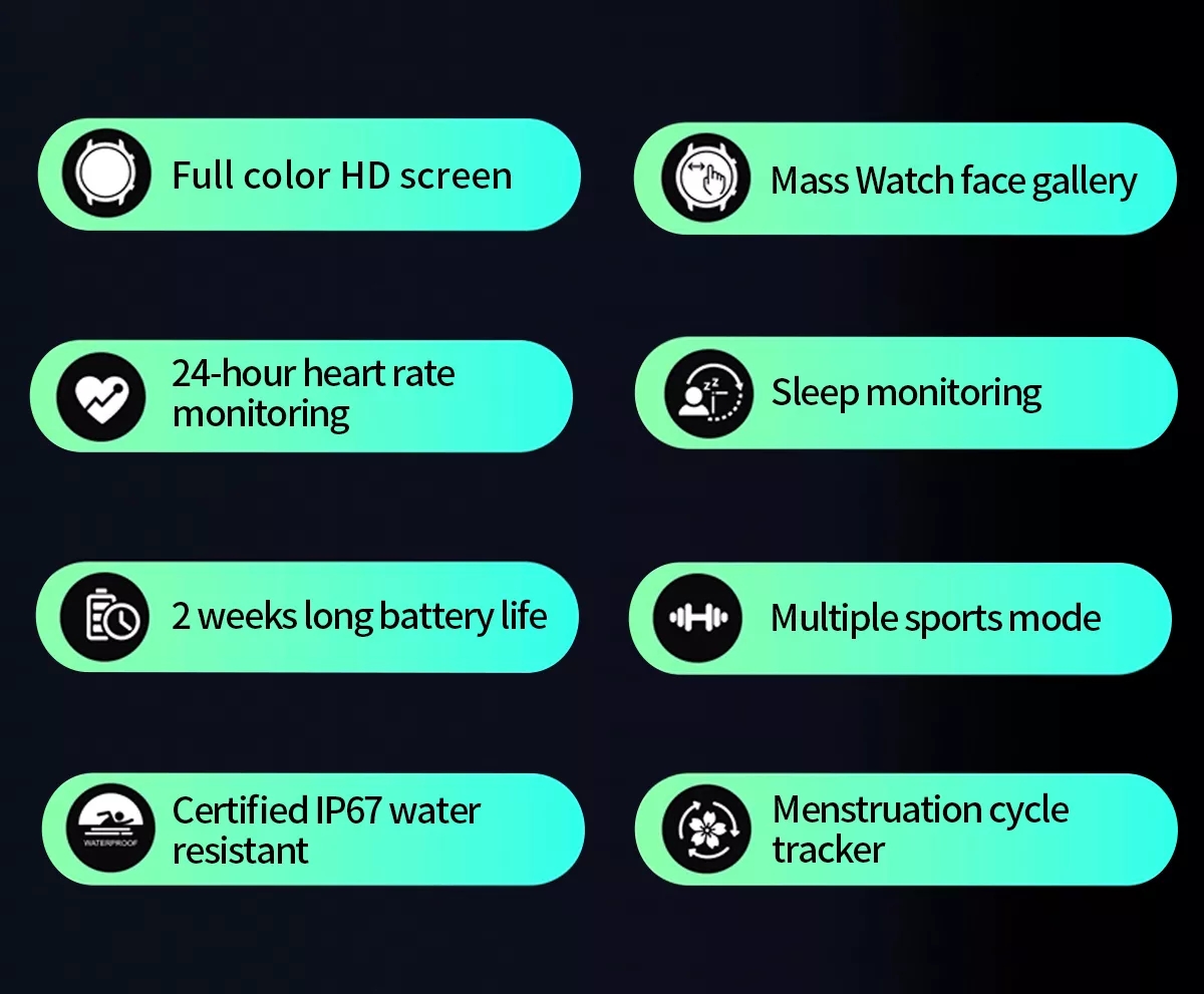 KT58S-Ultra-Thin-169-inch-IPS-Full-Touch-Screen-Heart-Rate-Blood-Pressure-SpO2-Monitor-Multi-Sport-M-1939324-2