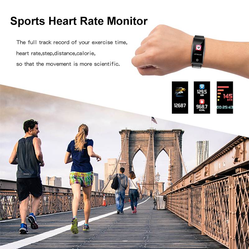 Mate1-Color-Screen-Heart-Rate-Blood-Pressure-Oxygen-bluetooth-Call-Waterproof-Sports-Smart-Bracelet-1263014-2