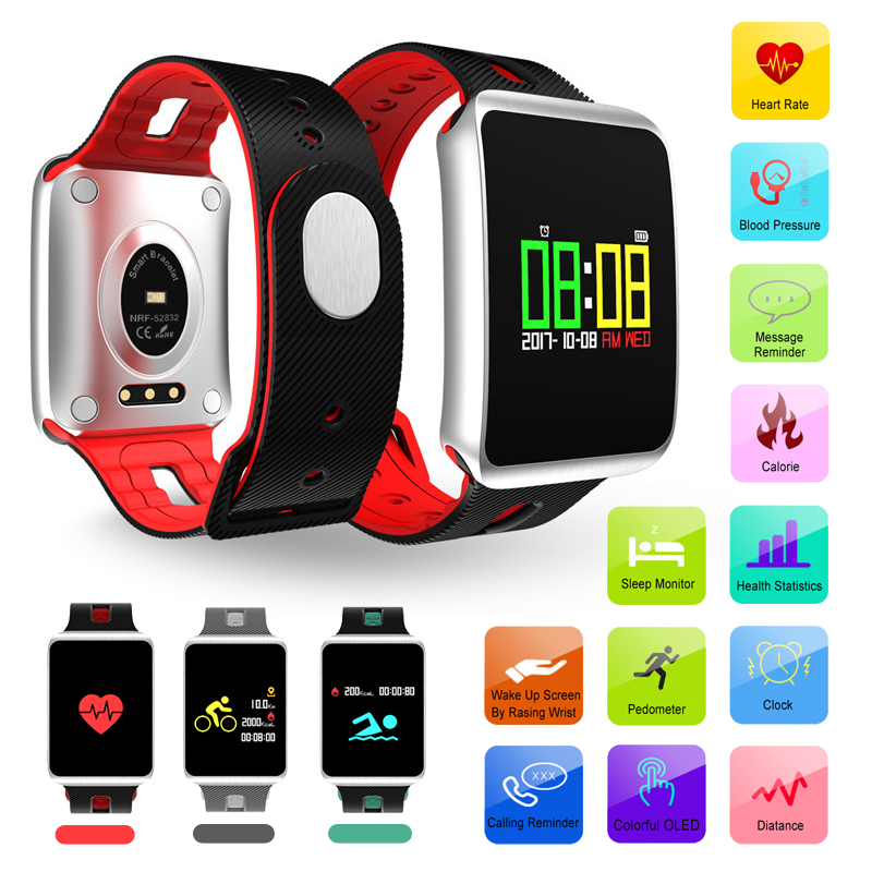 TF1-Nordic-52832-Chip-IP68-Waterproof-Heart-Rate-bluetooth-40-Smart-Watch-for-Mobile-Phone-1245765-1