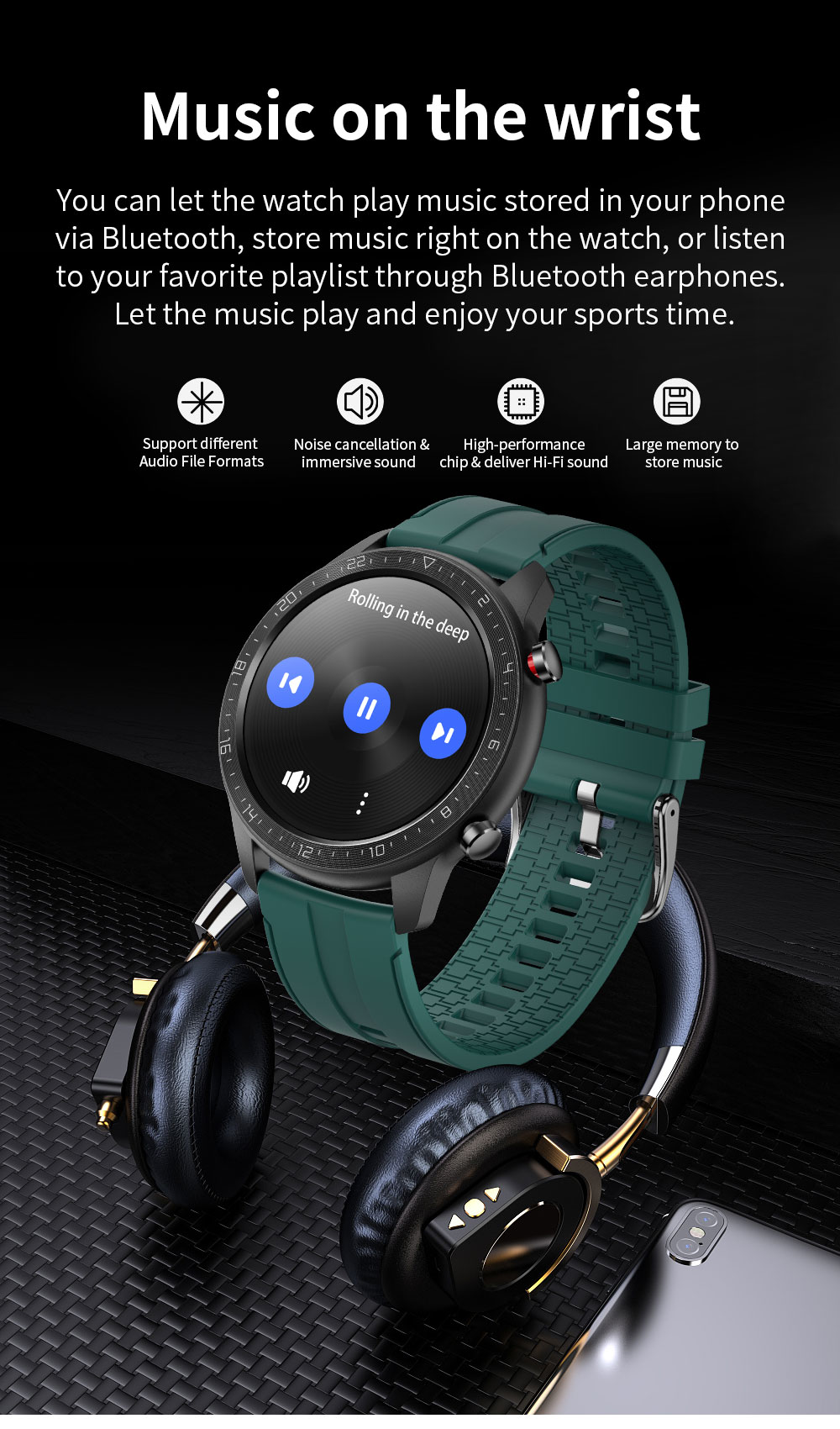 bluetooth-Calling-Bakeey-MX13-13-inch-IPS-Touch-Screen-Heart-Rate-Blood-Pressure-Oxygen-Monitor-Musi-1877019-3
