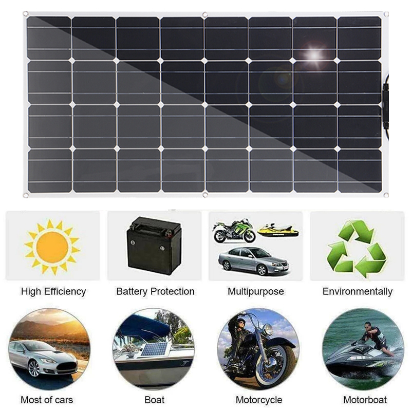 100W-18V-Highly-Flexible-Monocrystalline-Solar-Panel-Waterproof-For-Car-RV-Yacht-Ship-Boat-1846121-4