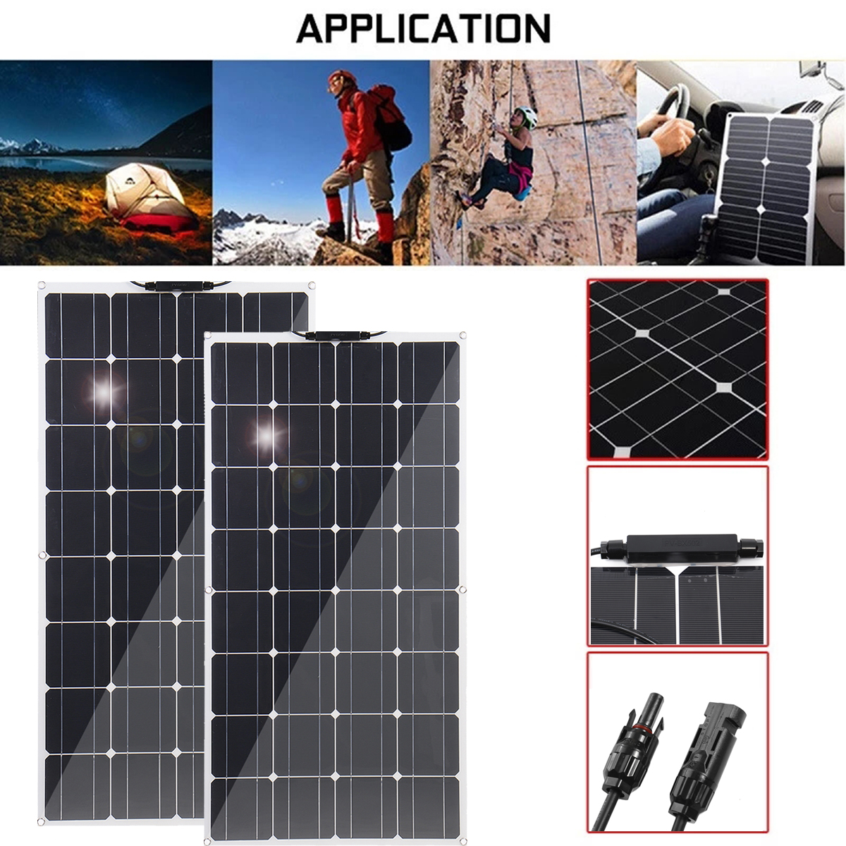 100W-18V-Highly-Flexible-Monocrystalline-Solar-Panel-Waterproof-For-Car-RV-Yacht-Ship-Boat-1846121-6