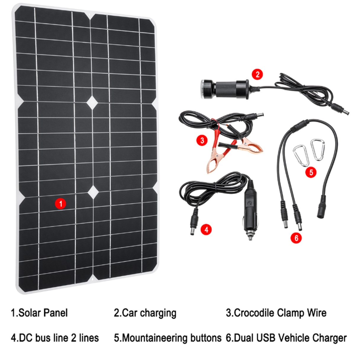 100W-18V-Solar-Panel-Monocrystalline-Silicon-Battery-Charger-Kit-for-Cycling-Climbing-Hiking-Camping-1778312-4
