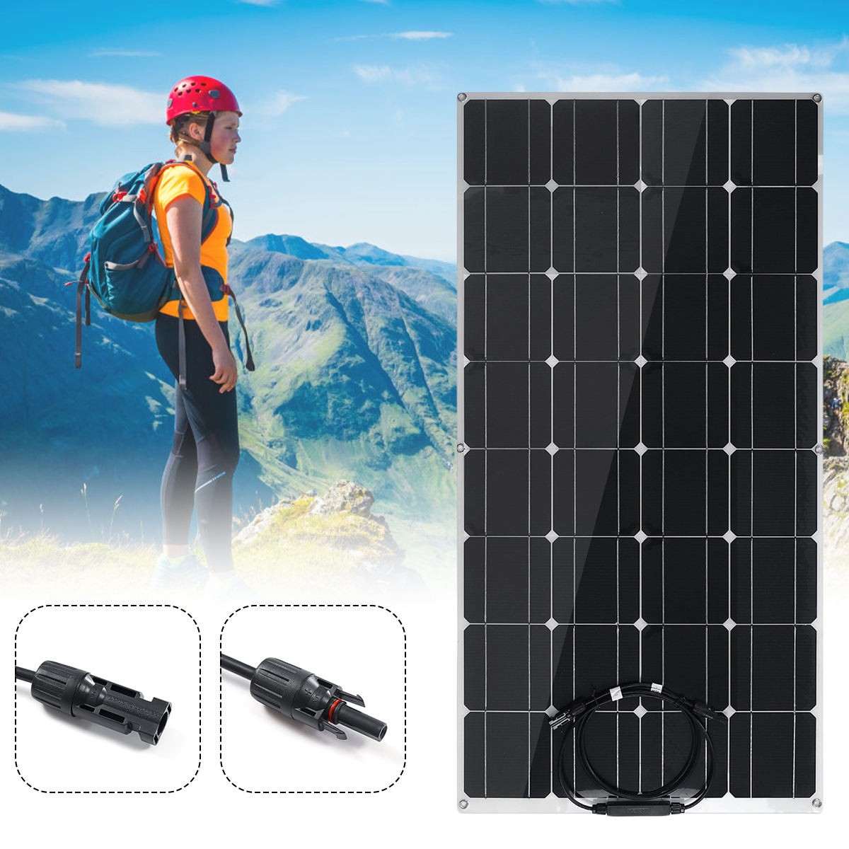 100W-Solar-Power-Panel-Kit-Mono-Home-Caravan-Camping-Power-Charging-Battery-1709870-3