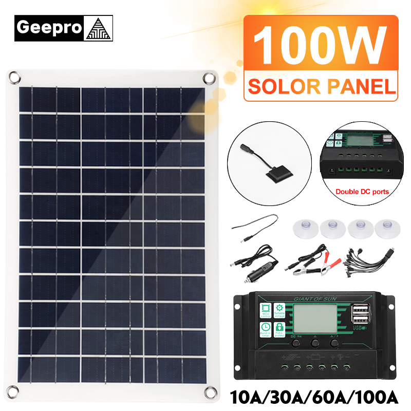 10A-100A-Semi-Flexible-Solar-Power-Panel-System-Kit-Solar-Panle-Dual-DC-Port-5V12V18V-W-Solar-Charge-1847973-9