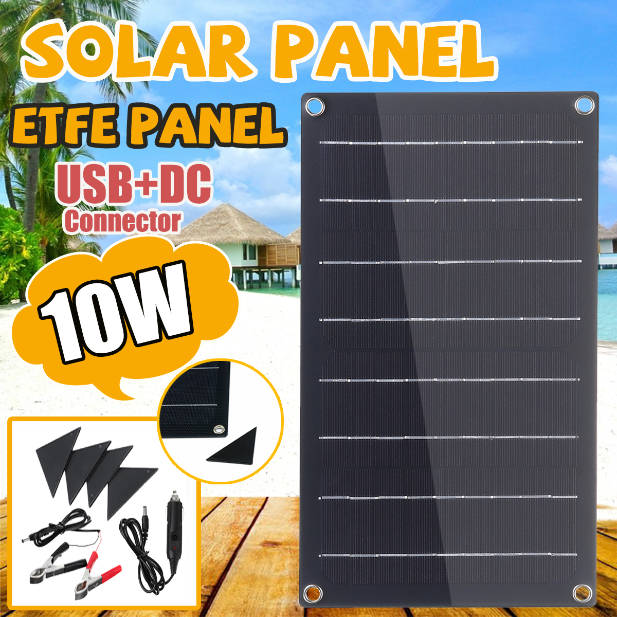 10W-ETFE-Solar-Panel-Waterproof-Car-Emergency-Charger-WIth-4-Protective-Corners-1614328-1