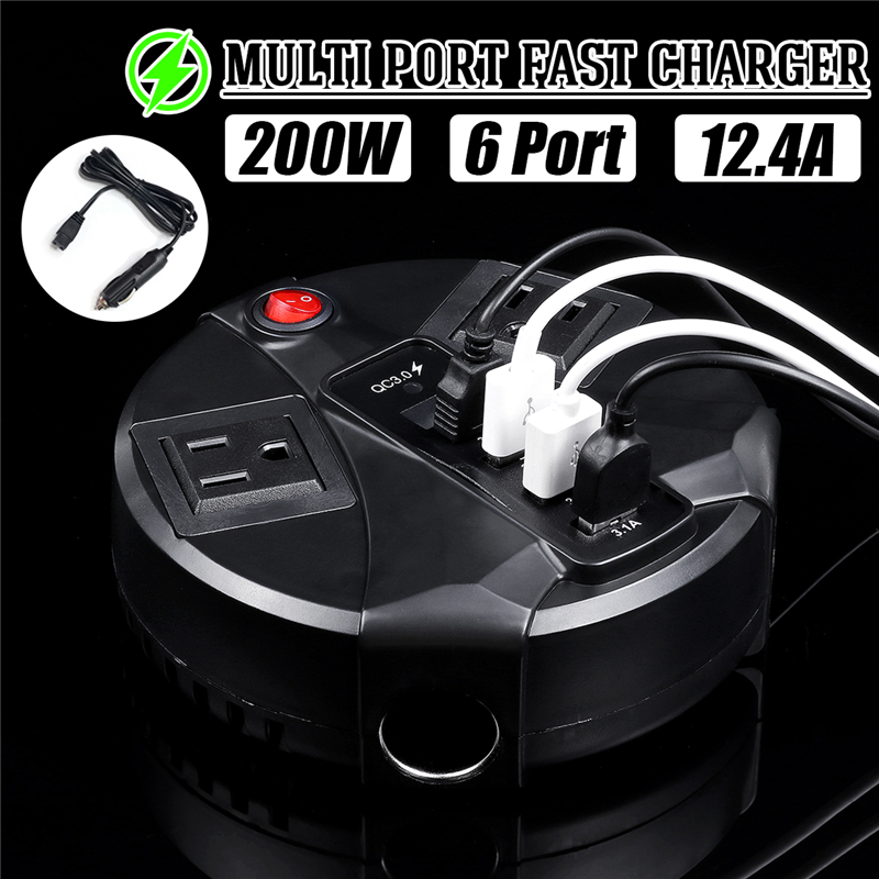 110V-200W-124A-Smart-Digital-Fast-Charger-Multiport-High-Speed-Charging-Car-Charger-1532827-1