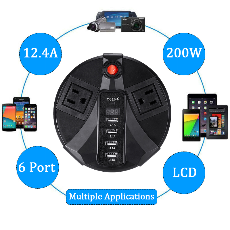 110V-200W-124A-Smart-Digital-Fast-Charger-Multiport-High-Speed-Charging-Car-Charger-1532827-4