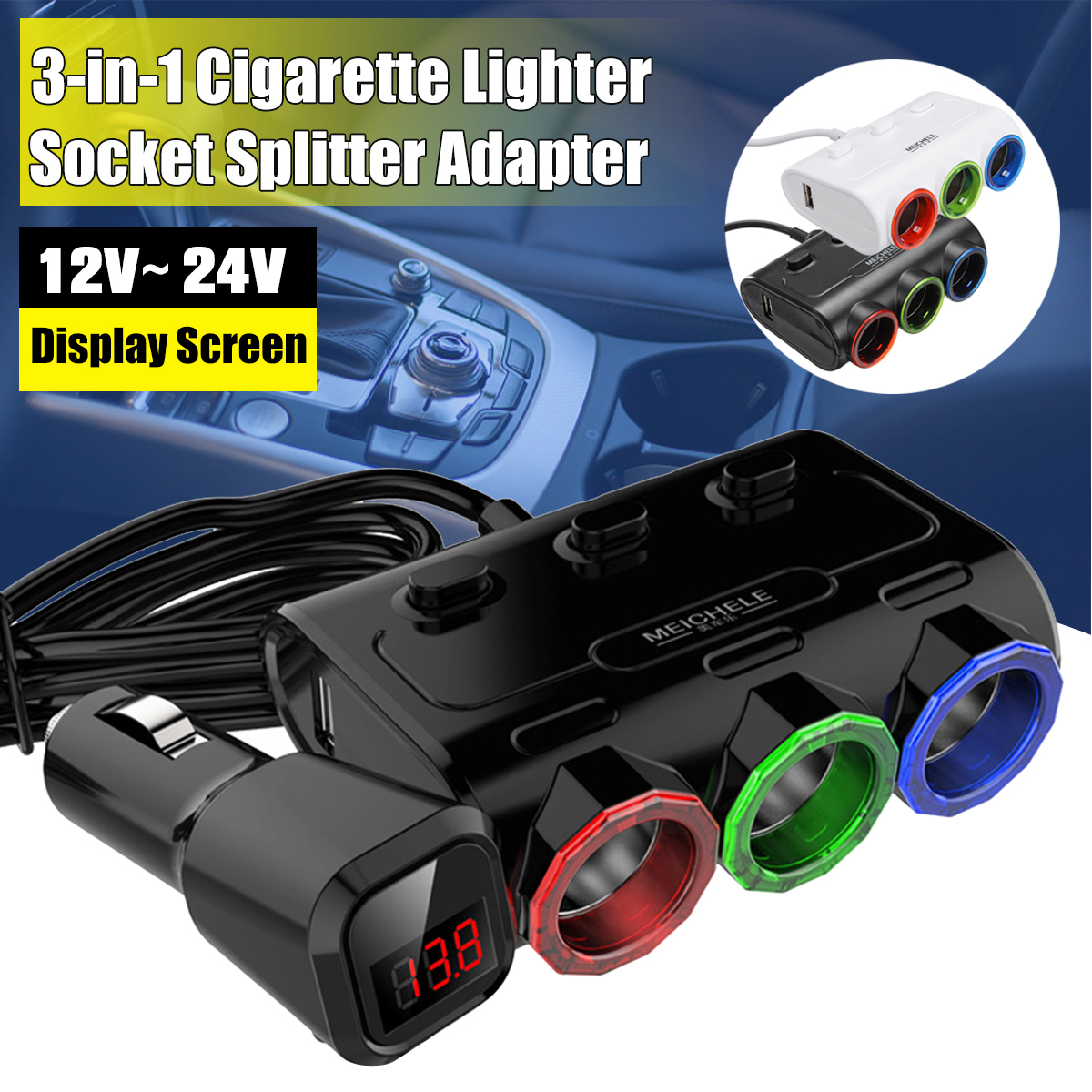 12-24V-3-In-1-Car-Lighter-Socket-2-Port-USB-Charger-Adapter-With-Switch-1545904-1