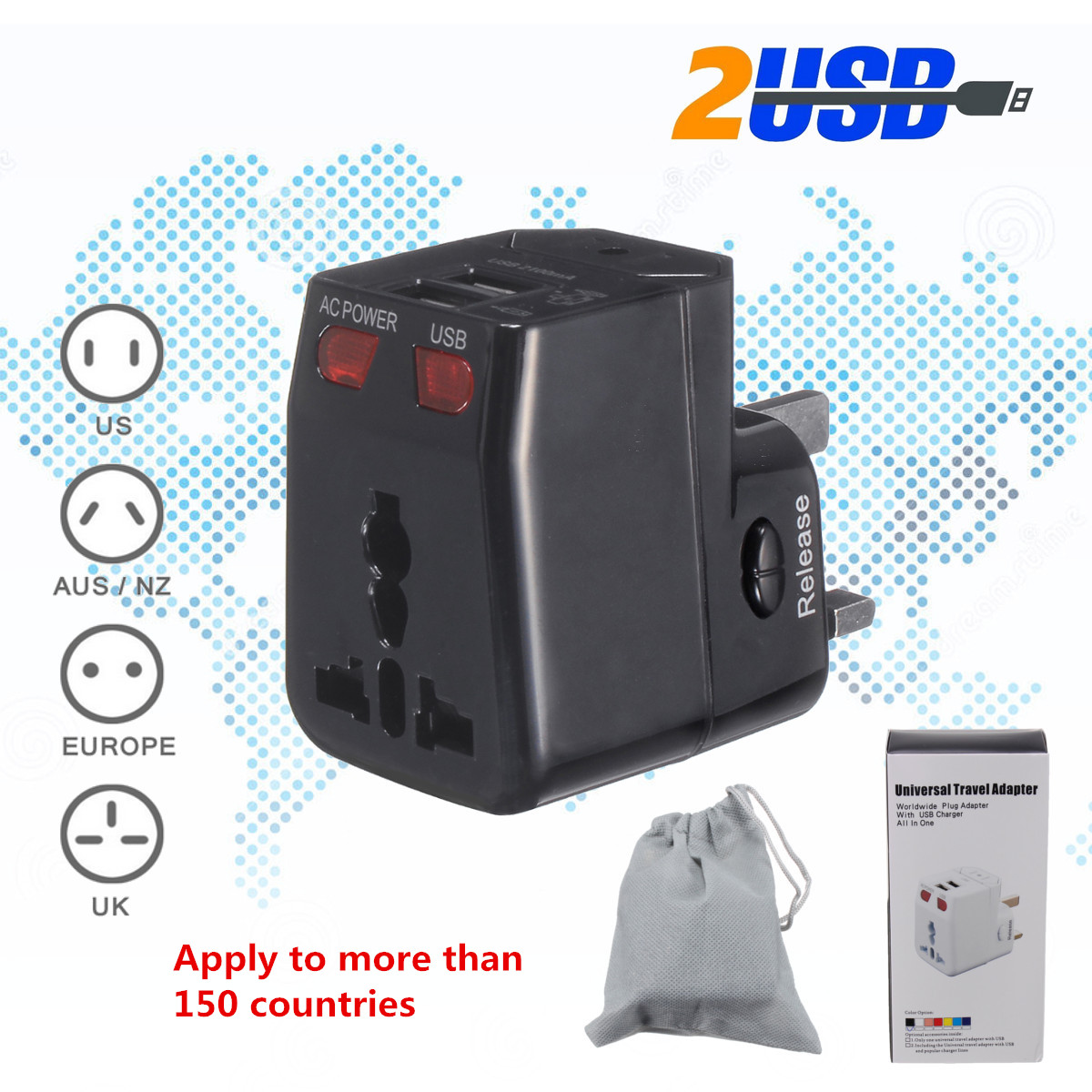 125-250V-USUKAUEU-Universal-World-Travel-Adapter-Plug-Dual-USB-Port-w-Surge-Protector-1286824-1
