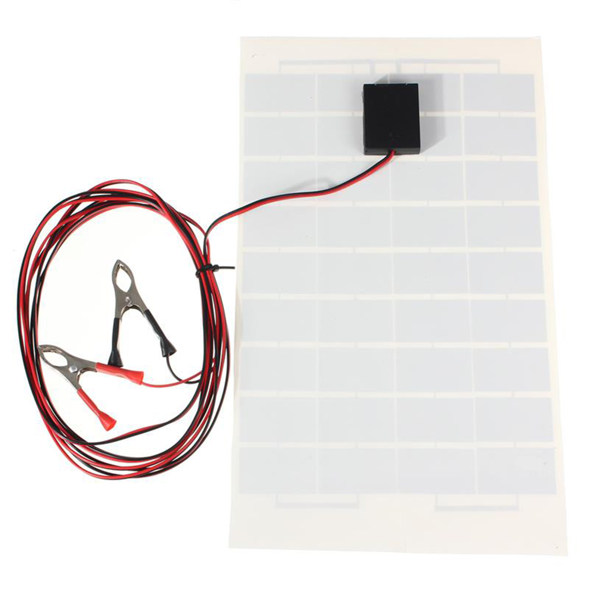 12V-10W-Solar-Panel-PolyCrystalline-Cells-DIY-Solar-Module-With-Block-Diode-2-Alligator-Clips-1301335-4