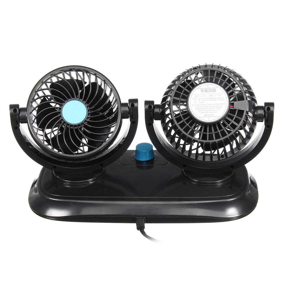 12V-Adjustable-Double-360-Degrees-Mini-Oscillating-Fan-Rotation-Cooling-Fan-Air-Conditioner-1338437-8