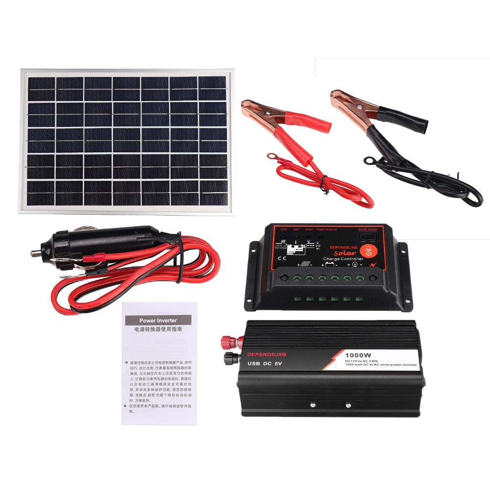 12V24V-DIY-Solar-System-Kit-Soalr-Charge-Controller-18V-20W-Solar-Panel-1000W-Solar-Inverter-Solar-P-1703642-6
